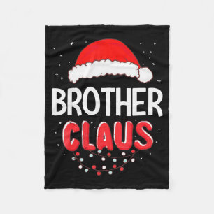 Brother Santa Claus Christmas Matching Costume Fleece Blanket