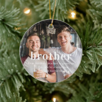 Brother | Sentimental Photo Keepsake Christmas