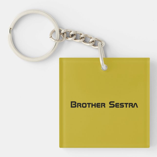 brother sestra from the tv show Orphan black Keychain (Front)