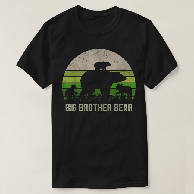 Brother Shirts From Siblings, 3 Cub Bro Sis Big Br (Design Front)