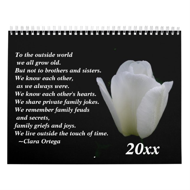 Brother / Sister birthday Calendar (Cover)