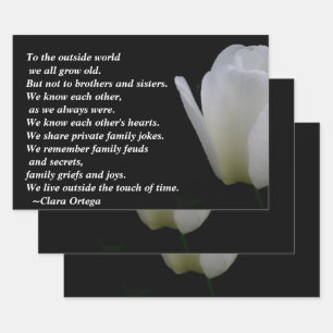 Brother / Sister birthday Wrapping Paper Sheets