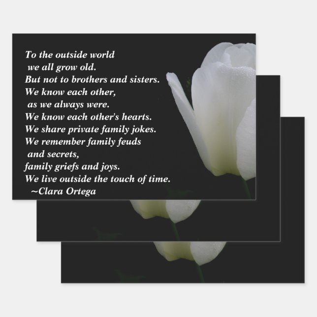 Brother / Sister birthday Wrapping Paper Sheets (Set)