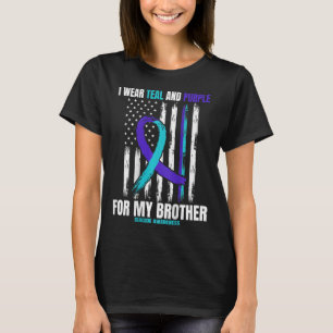 Brother Suicide Awareness Prevention American Flag T-Shirt