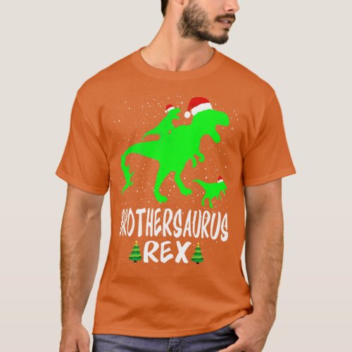 Brother T Rex Matching Family Christmas Dinosaur S T_Shirt