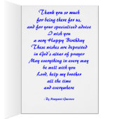 Brother,, take time , to smell, the roses... cards (Inside (Right))