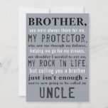 Brother To Uncle Pregnancy Announcement at Zazzle