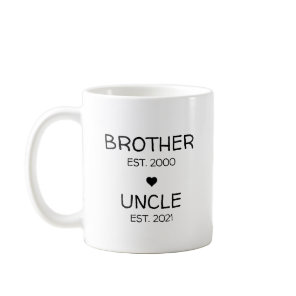 Brother Uncle Pregnancy Announcement Baby Reveal Coffee Mug