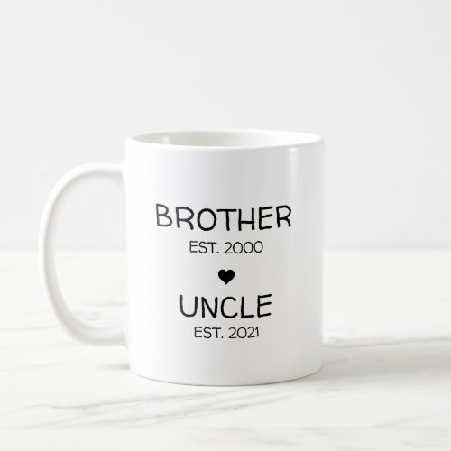 Brother Uncle Pregnancy Announcement Baby Reveal Coffee Mug