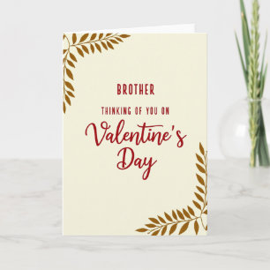 Brother Valentines Day Card