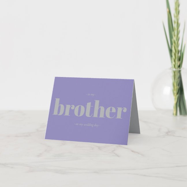 Minimalist Lavender Wedding