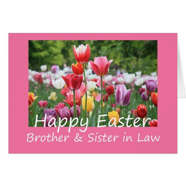 Brother & Wife  Happy Easter Cards (Front Horizontal)