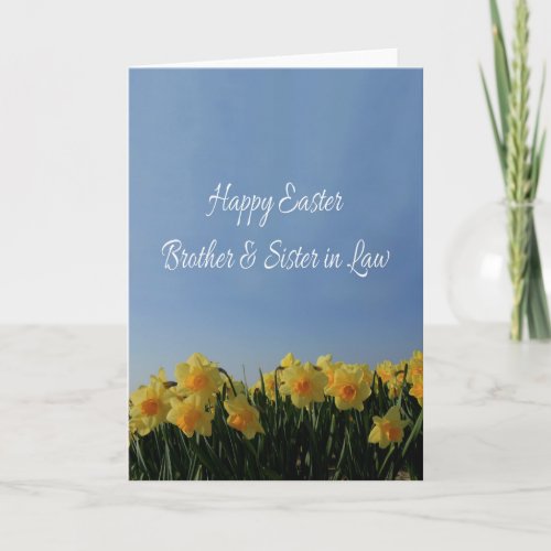 Brother  Wife  Happy Easter Holiday Card