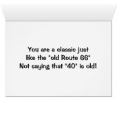 BROTHER YOU ARE A CLASSIC-40th LIKE RT. 66! Cards (Inside Horizontal (Bottom))
