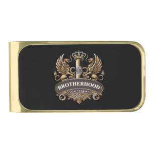 Brotherhood Cigar Company Gold Finish Money Clip
