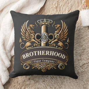 Brotherhood Cigar Company  Throw Pillow