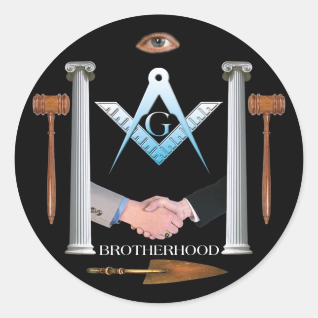 Brotherhood Classic Round Sticker (Front)