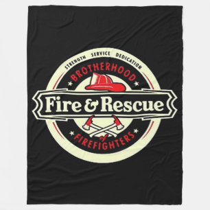 Brotherhood Firefighters Fleece Blanket