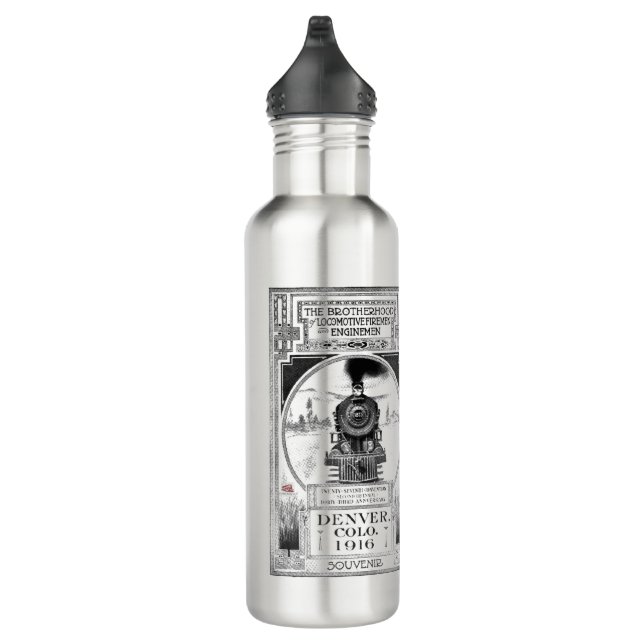 Brotherhood of Locomotive Firemen and Enginemen    Stainless Steel Water Bottle (Right)