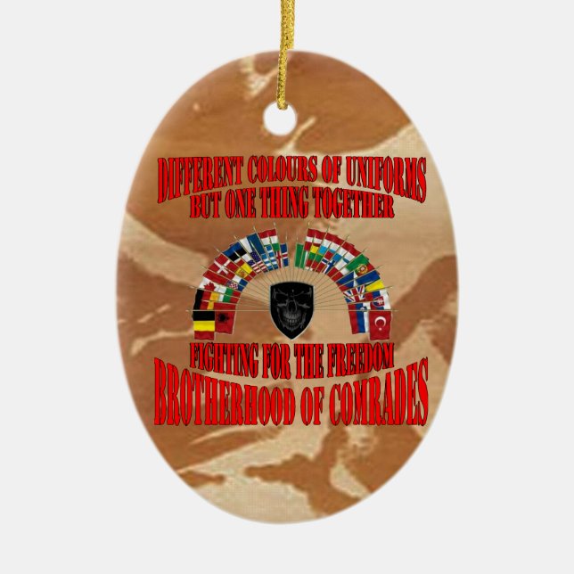 Brotherhood of Military Comrades Ceramic Ornament (Front)