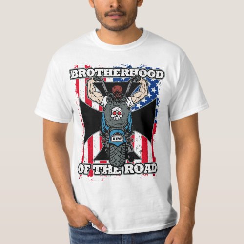 Brotherhood of the Road Motorcycle Riders T_Shirt