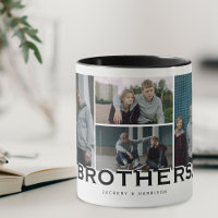 BROTHERS 8 Photo Collage Modern Gift 