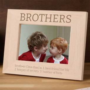 Brothers Dictionary Definition Fun Engraved Frames