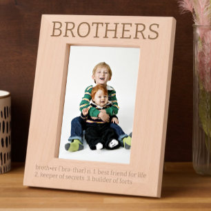 Brothers Dictionary Definition Fun Engraved Frames