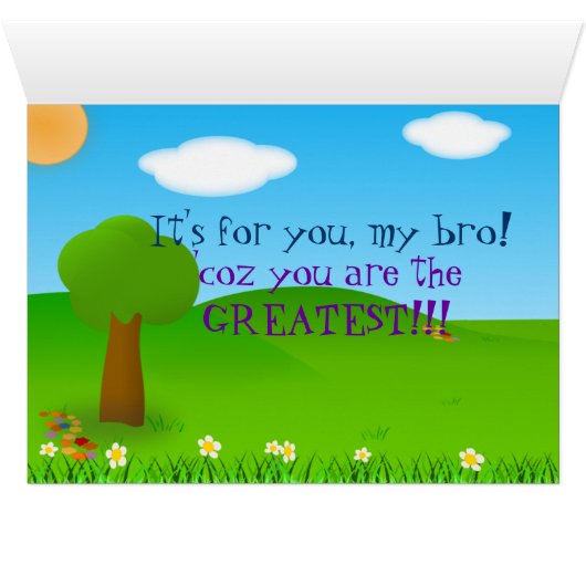 Brothers have Best Sister Card (Inside Horizontal (Bottom))