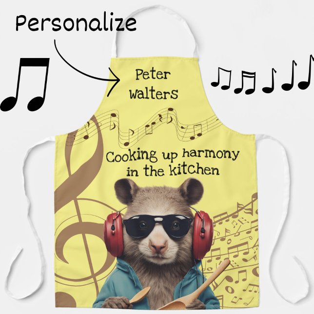 Brother's Holiday Musician Music lover men's  Apron (Creator Uploaded)