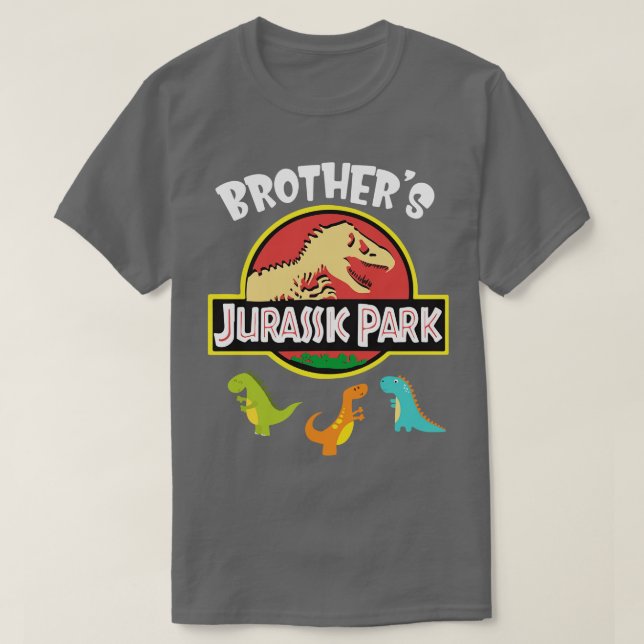Brothers Jurassk Part Happy Father Parent July 4th T-Shirt (Design Front)