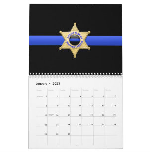 Brothers Keeper Badge Thin Blue Line Calendar