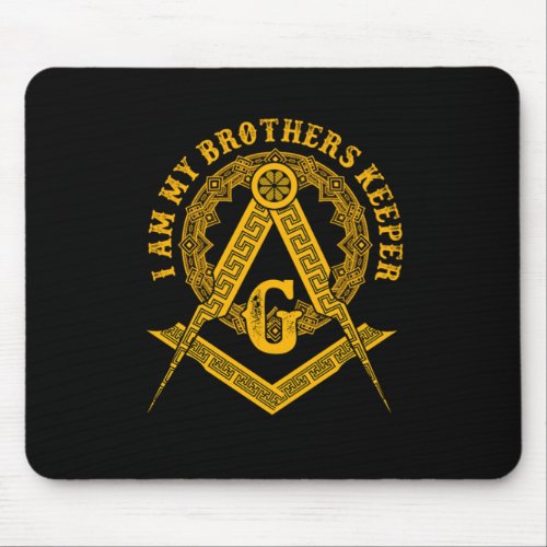 Brothers Keeper Illuminati Symbol Masonic Conspira Mouse Pad
