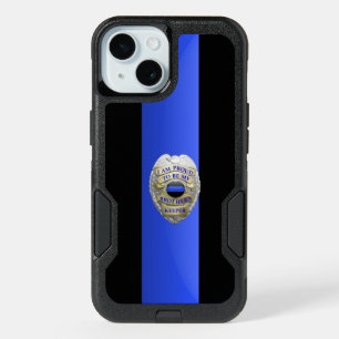 Brothers Keeper Police Badge - Thin Blue Line iPhone 15 Case