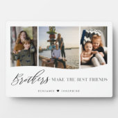 Brothers Make The Best Friends 3 Photo Keepsake Plaque (Front)