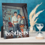 Brothers | Modern Full Frame Personalized Photo<br><div class="desc">A special and memorable photo gift for brothers. The design features a full frame photo with your choice of personalization. "Brothers" is designed in a stylish retro font and customized with brother's names. Send a memorable and special gift to yourself and your brothers(s) that you both will cherish forever. Note:...</div>