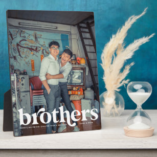 Brothers   Modern Full Frame Personalized Photo