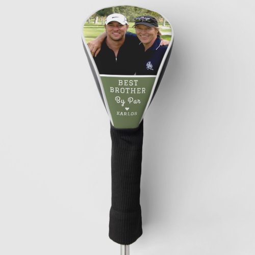 Brothers Photo Best Brother By Par Breen  White Golf Head Cover
