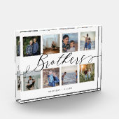 Brothers Script | Gift For Brothers Photo Collage (Left)