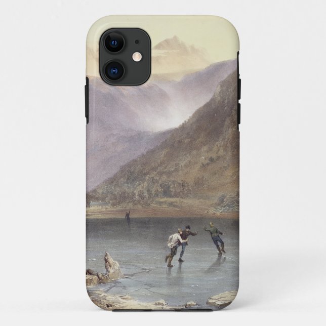 Brothers Water, detail of ice skaters, from 'The E Case-Mate iPhone Case (Back)