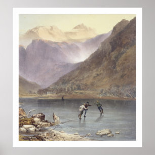 Brothers Water, detail of ice skaters, from 'The E Poster