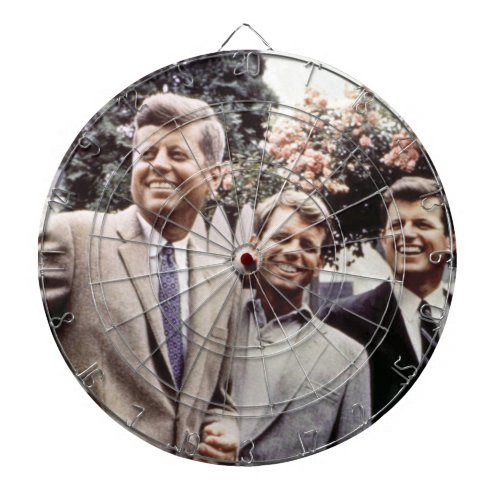 Brothers with President John Kennedy White House Dart Board