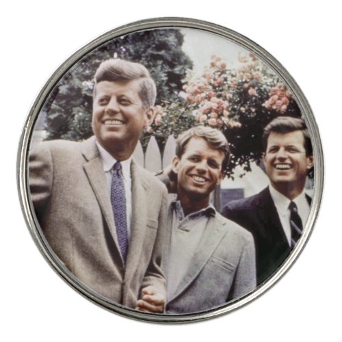 Brothers with President John Kennedy White House Golf Ball Marker