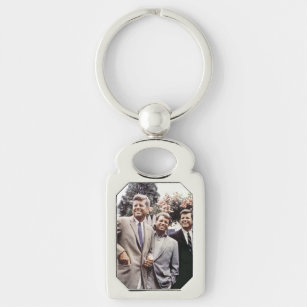 Brothers with President John Kennedy White House Keychain