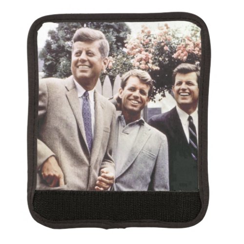 Brothers with President John Kennedy White House Luggage Handle Wrap