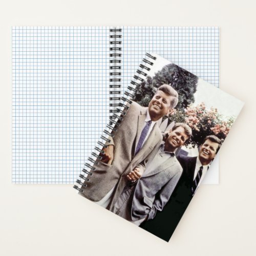 Brothers with President John Kennedy White House Notebook
