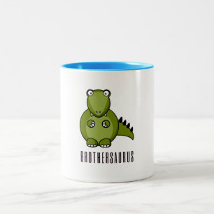 Brothersaurus, Big Brother, Dinosaur, Big Brother, Two-Tone Coffee Mug