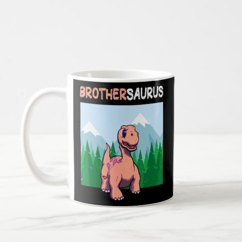 Brothersaurus Dinosaur  Cute Kiddo Apatosaurus 1  Coffee Mug