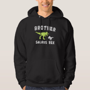 Brothersaurus Rex 2 Kids Sunset For Fathers Day Hoodie