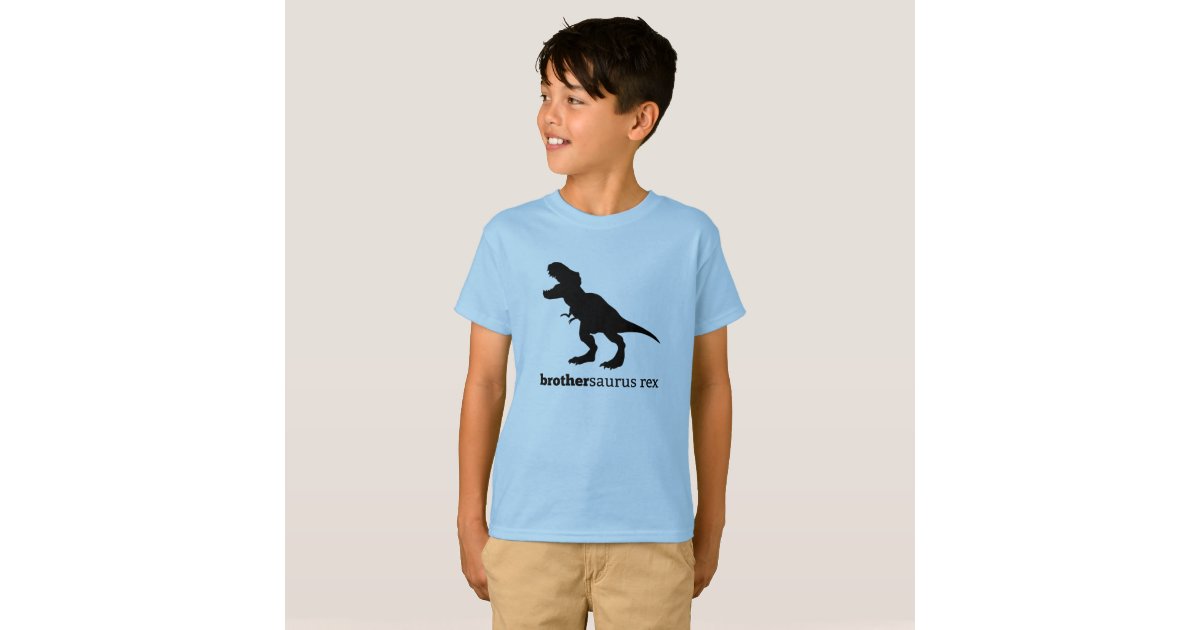 brothersaurus rex dinosaur family tee shirt | Zazzle